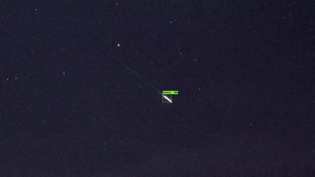 KI erkennt Meteor